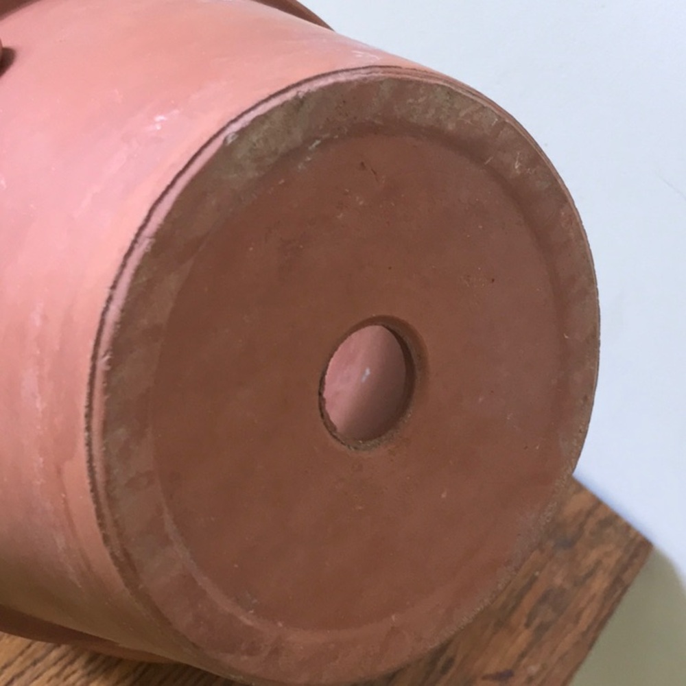 Vintage Terracotta Clay Pot with made in Italy Saucer - Picture 3 of 8